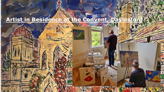 Ade Blakey as artist in residence at The Convent Galleries Daylesford