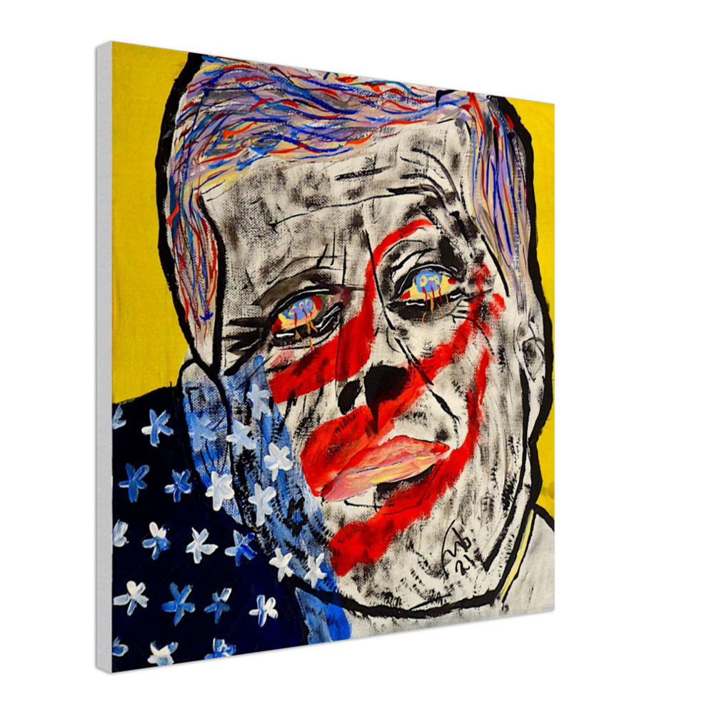 John F Kennedy, 35th U.S. President - Canvas Prints