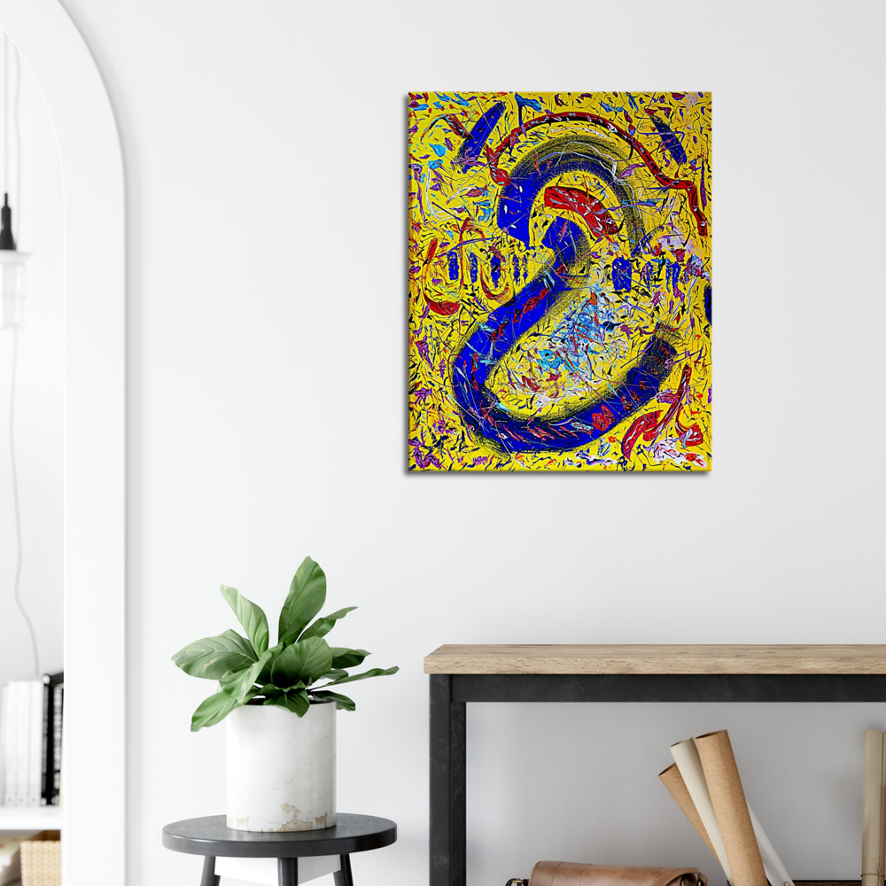 On Yellow - Canvas Prints