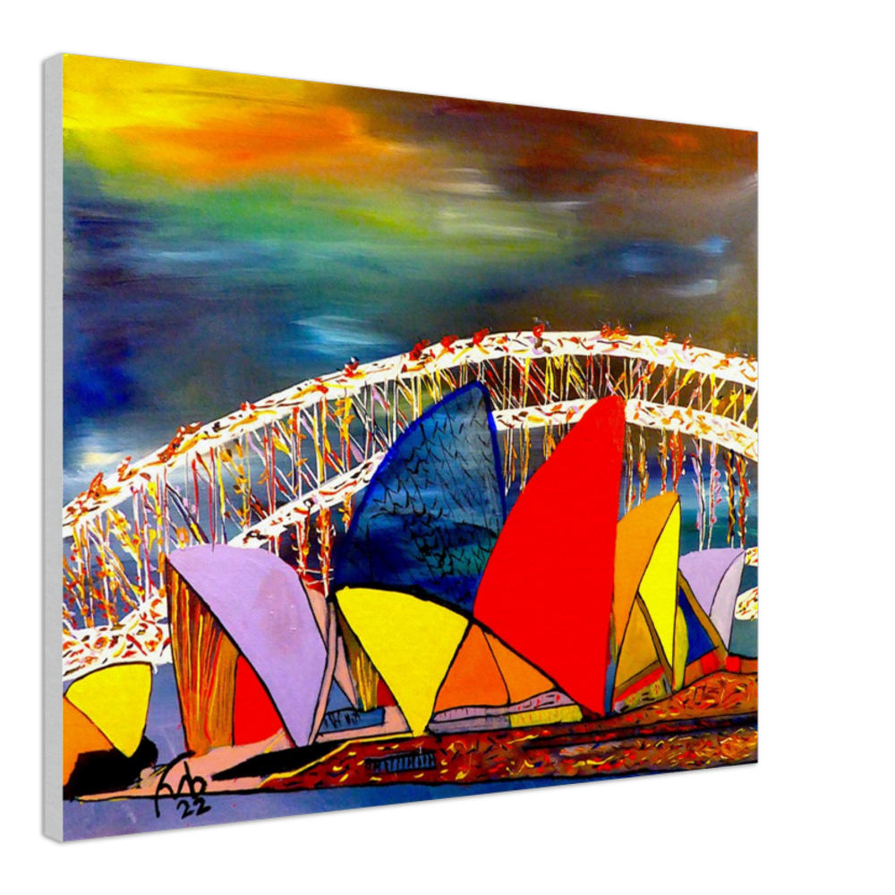 Sydney Opera House and Harbour Bridge - Canvas Prints