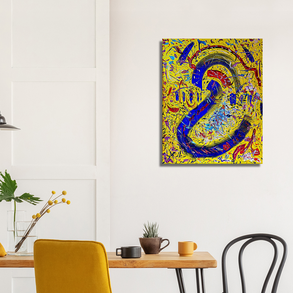 On Yellow - Canvas Prints